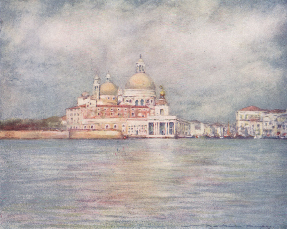 VENEZIA. 'The Dogana and Salute' by Mortimer Menpes. Venice 1916 old print